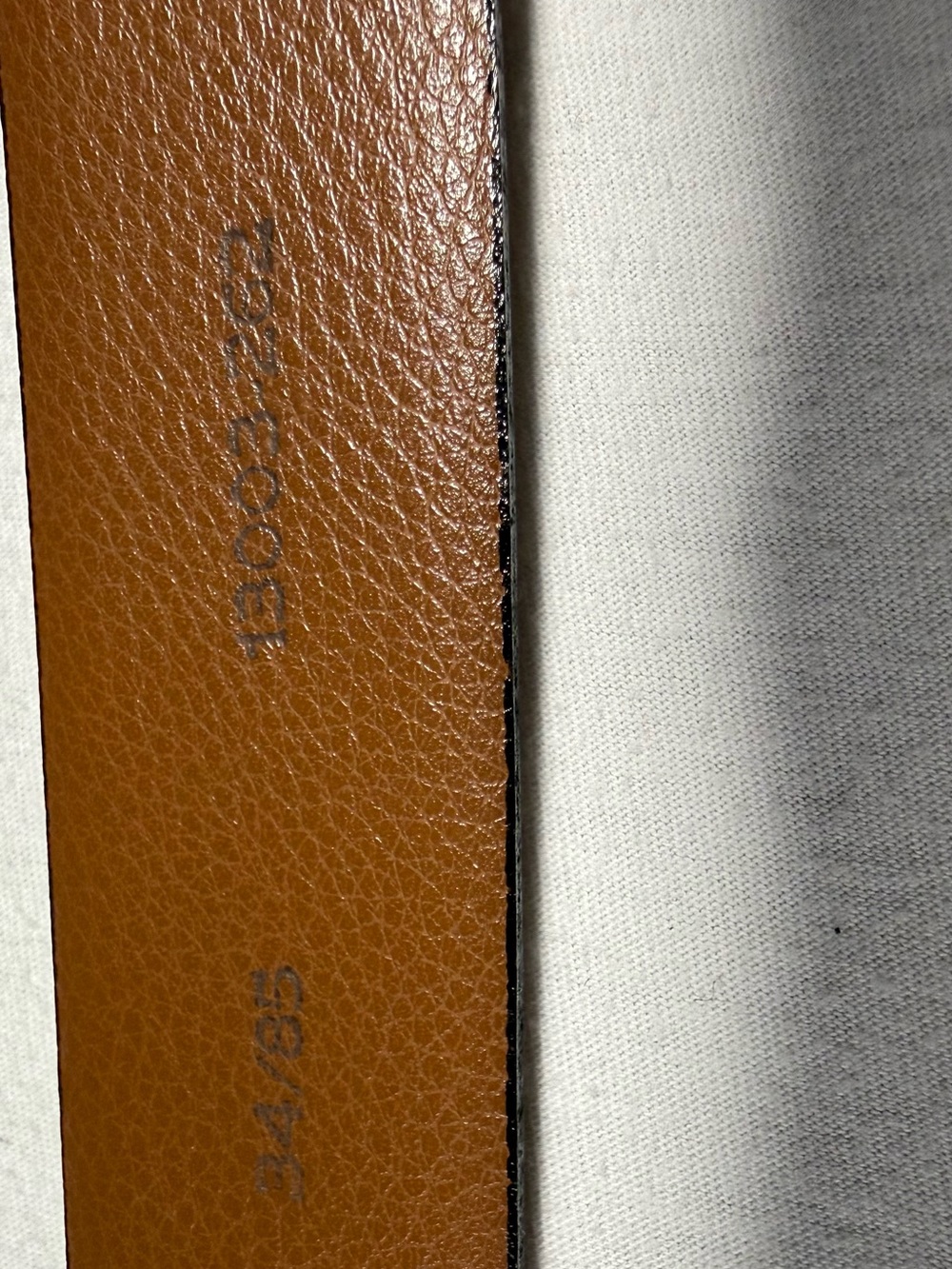 Joseph Abboud Brown Leather Dress Belt - Picture 5 of 5